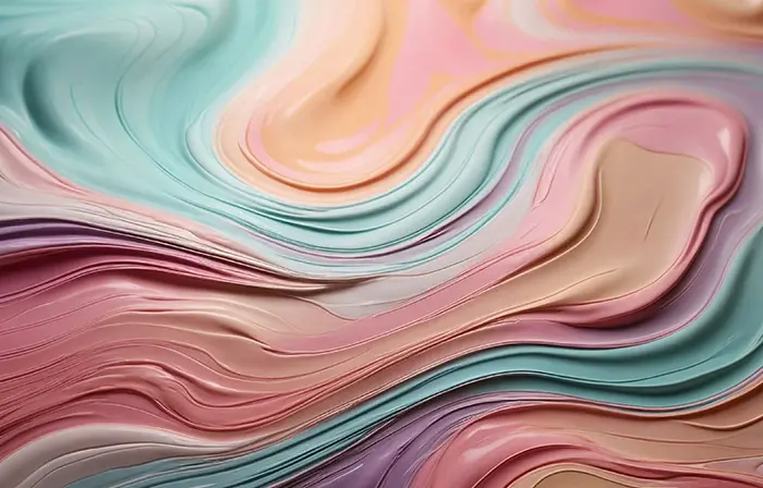 Tranquil Pastel Swirls Modern Abstract Background